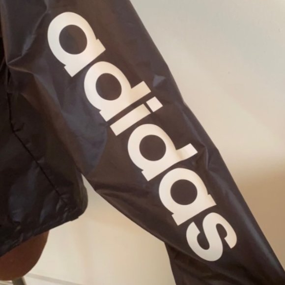 Adidas Essential Linear Hoodie Windbreaker - Picture 8 of 9